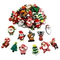 thumbnail image 4 of 100x Botones de abalorios coloridos Flatback Flatback Christmas Craft Santa Tree Zulema PVC Flatback, 4 of 8