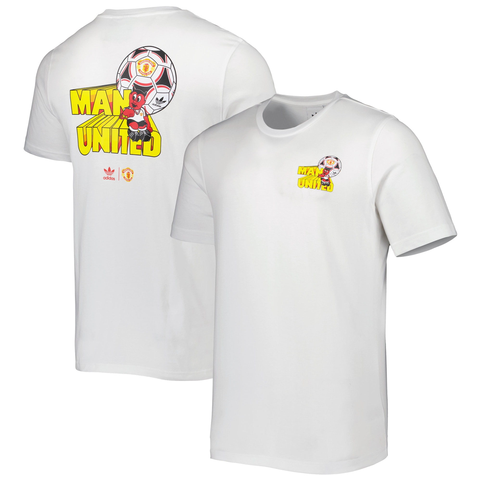 Buy Adidas Manchester United Retro Tee White at Ubuy Bahrain