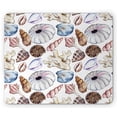 thumbnail image 1 of Seashells Mouse Pad, Clam Coral Watercolor Urchin Sealife Reef Creative Warm Weather Background Beach, Rectangle Non-Slip Rubber Mousepad, Multicolor, by Ambesonne, 1 of 2
