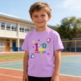 thumbnail image 6 of Riecok 100th Day of School Shirts Crewneck Celebration Tees Funny Colorful Printed Trendy Short Sleeve Tops, 6 of 8
