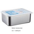 thumbnail image 3 of MesaSe Support de Rangement Récipient Alimentaire de Qualité Alimentaire Étanche avec Couvercle Transparent Isolation Conservation au Froid Boîte de Congélation en Acier Inoxydable pour Salle à Manger, 3 of 7