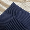 thumbnail image 6 of Fancy Homi 2 packs Navy Blue Decorative Throw Pillow Covers 20x20 inch for Living Room Couch Bed Sofa, Rustic Farmhouse Boho Home Decor, Soft Corss Corduroy Patchwork Accent Cushion Case 50x50 cm, 6 of 11