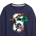 thumbnail image 3 of Marvel The Avengers - Birthday 6 - Toddler And Youth Long Sleeve Graphic T-Shirt, 3 of 5