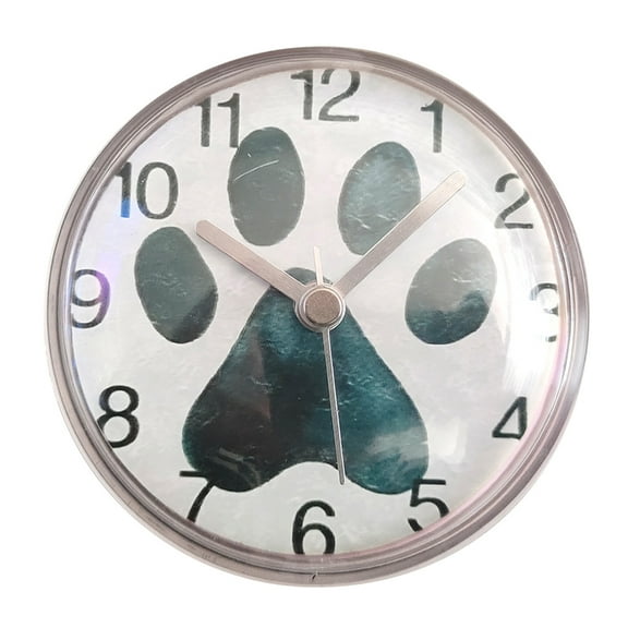 Jesscasday Digital Shower Wall Clock Suction Cup Wall Clock Battery Operated Wall Clock for Kitchen,Waterproof Bathroom Clock