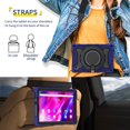 thumbnail image 6 of FJLBDE Case for Lenovo Tab K10 / M10 FHD Plus 10.3 inch with 360 Kickstand, Shoulder Strap Carrying Protective Cover, Navy Blue, 6 of 6