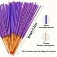 thumbnail image 3 of 50pcs Lavender Incense Sticks - Natural Wood Incense with Elegant Purple & Golden coloring, Long-Lasting Calming Aroma for Yoga, Meditation, Home, Office, Spa - Air Purifying, 3 of 5