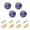 Purples Blues Space Galaxy, variant on JIALIOU Kitchen Cabinet Knobs Round Zinc Drawer Pulls, Purples Blues Space Galaxy, 4 Pack