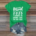thumbnail image 1 of T-Shirt à Manches Courtes pour Femmes Seductiva jusqu'à 50 % de Rabais Enseignante Retraitée T-Shirts Femmes Retraite Promotion 2025 Compte à Rebours en T-Shirts Graphiques T-Shirt Drôle à Col en V, 1 of 6
