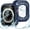 Blue, variant on 2 in 1 Waterproof Rugged Case for Apple Watch Series 8 Series 7 45mm Screen Protector, 360 Protective Glass Face Cover Hard PC Bumper + Back Frame for iWatch 7 8 Accessories 45 mm Black