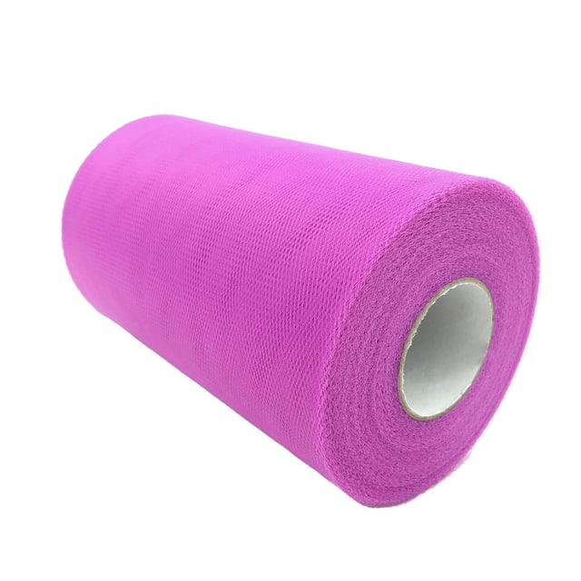 Naiovety Rollo de tul de poliéster, telas para decoración de fiestas, suministros para fiestas, rollo de telas de tul C49blue lotus Type3 NO3
