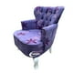 thumbnail image 3 of Sillon Vintage Individual Terciopelo Flor Morada, 3 of 3