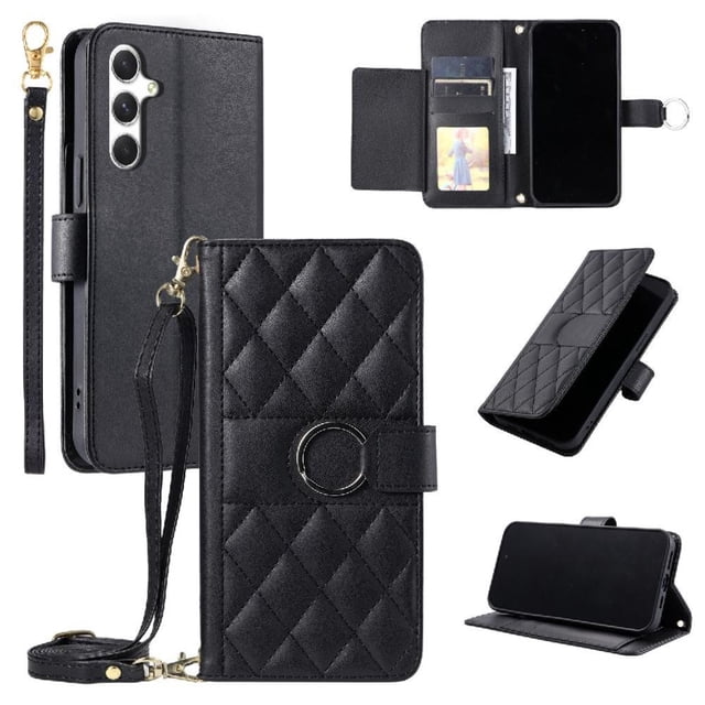 Funda tipo billetera GANGXUN para Samsung Galaxy A54 5G – Tapa abatible con correa para mujer