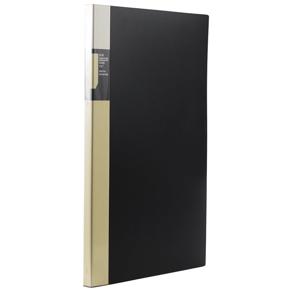 JAM Paper Display Book, 11 x 17, 24 Pages, Black, Sold Individually