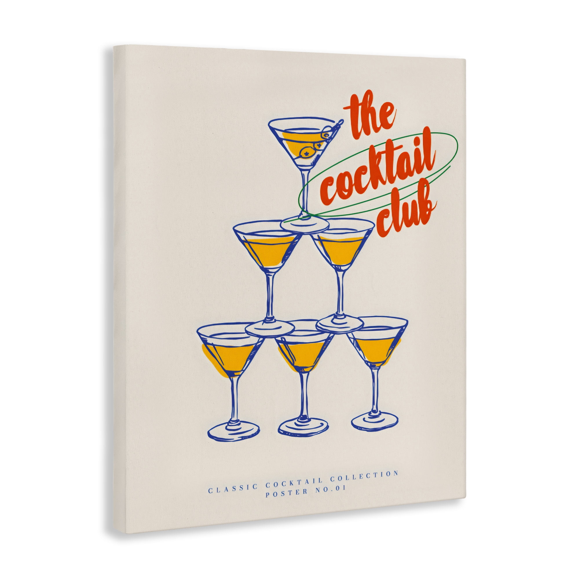 Stupell Industries Tower Toast Cocktail Club Canvas Wall Art, design by The Prints Vibe