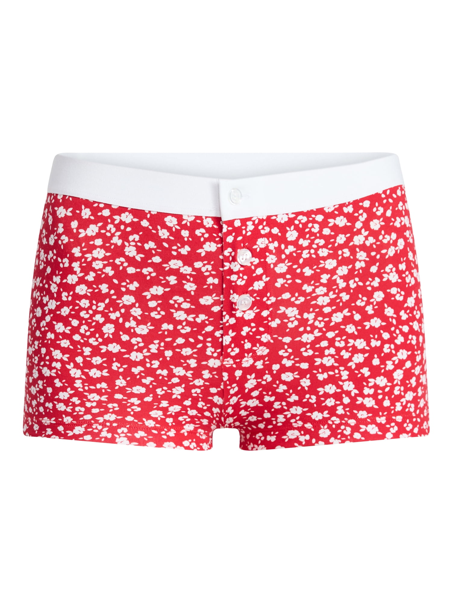 No Boundaries Women's Cotton Jersey Boyshort Panties, Sizes XS-XXXL
