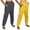 Yellow, variant on CLOISE Women's Sweatpants Joggers 2 Pack Baggy Fleece Lined Jogger Sweatpants Loose Petite Tall Elastic Bottom Pants Yellow Running Elastic Waist Drawstring Solid Sweatpants with Pockets