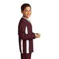 thumbnail image 3 of Sport-Tek Youth Tipped V Neck Raglan Wind Shirt-L (Maroon/White), 3 of 6