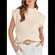 thumbnail image 1 of Suéter Sin Mangas con Cuello Alto para Mujer, Jersey Informal de Punto con Mangas , Ropa de y Verano 2025. Albaricoque XL, 1 of 8
