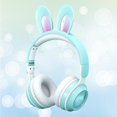 thumbnail image 4 of Auriculares Estéreo Inalámbricos de 360 ​​grados Auriculares para Jugadores Auriculares Estéreo RGB Plegables con Micrófono para Y Adult Verde, 4 of 7