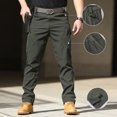 thumbnail image 2 of Men's Lightweight Quick-Dry Tactical Pants, Water Resistant Hiking Pants with Pockets for Outdoor & Work (No Belt),Gray,M, 2 of 4