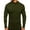#415-Army Green, variant on Mens Turtleneck Long Sleeve Solid Thermal Base Layer Shirt Thick Warm Winter Tops Khaki XXL Gifts for Father