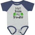 thumbnail image 3 of Inktastic Part Irish All Trouble St. Patrick's Day with Green Clovers Boys or Girls Baby Bodysuit, 3 of 5