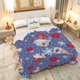 thumbnail image 6 of Christmas Holiday Gnomes Blanket Lightweight Cozy Super Soft Flannel Fleece Throw Big Twin Blankets Home Decor for Bed Living Room 80"x60" Queen for Adult, 6 of 6
