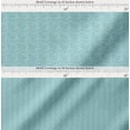 thumbnail image 2 of Soimoi Blue Cotton Cambric Fabric Filigree Damask Print Sewing Fabric Yard 42 Inch Wide, 2 of 7
