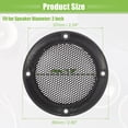 thumbnail image 6 of Unique Bargains 4 Pcs 2" Car Speaker Grills Cover Mesh Round Audio Subwoofer Protector with Mounting Screws Iron Gray, 6 of 6