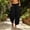 *Black, variant on ClodeEU Women's Linen High Waisted Drawstring Pants with Pockets ,Casual Loose Fit Summer Vacation and Work Trousers Army Green,Women's Plus L