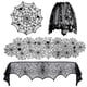 thumbnail image 5 of Elementos de Halloween Patrón espeluznante Cortina de puerta Encaje negro Familia Halloween TFixol decoración de halloween, 5 of 7