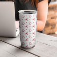 thumbnail image 4 of Christmas 20oz Stainless Steel Mobile Tumbler – Vacuum Insulated Coffee Mug with Lid, Spill-Proof Travel Cup for Hot & Cold Drinks, 4 of 7