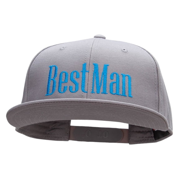 The Best Man Embroidered Prostyle Snapback - Grey OSFM