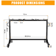 thumbnail image 2 of Garvee Folding Table and Chair Cart, Folding Chair Strorage Rack, Height Adjust, Holding 42 Chairs, 2 of 6