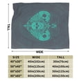 thumbnail image 4 of XMXY Fleece Throw Blanket for Couch, Mystery Skull Ace Print Lightweight Plush Fuzzy Cozy Soft Bed Blankets and Throws for Sofa, 50"x40" inches, 4 of 8
