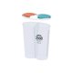 thumbnail image 2 of Caja De Almacenamiento Recipiente de plástico blanco de 1 pieza con tapa,hermético,para almacenar alimentos,ideal para la cocina,cereales,alimentos secos y refrigerador. Rkxzt, 2 of 9
