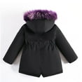 thumbnail image 6 of TEDOYE Toddler Girl Winter Coats Heavyweight Hooded Jacket Kid Snow Outwear Versatile Wear, 10-11Years, 6 of 6
