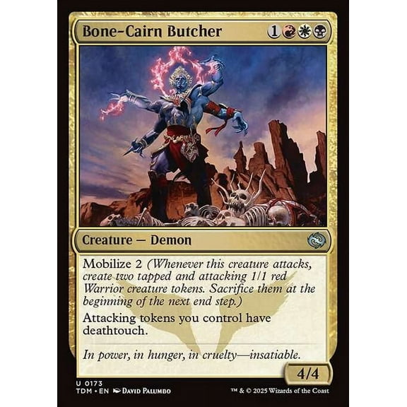 MtG Tarkir: Dragonstorm Uncommon Bone-Cairn Butcher (FOIL) #173