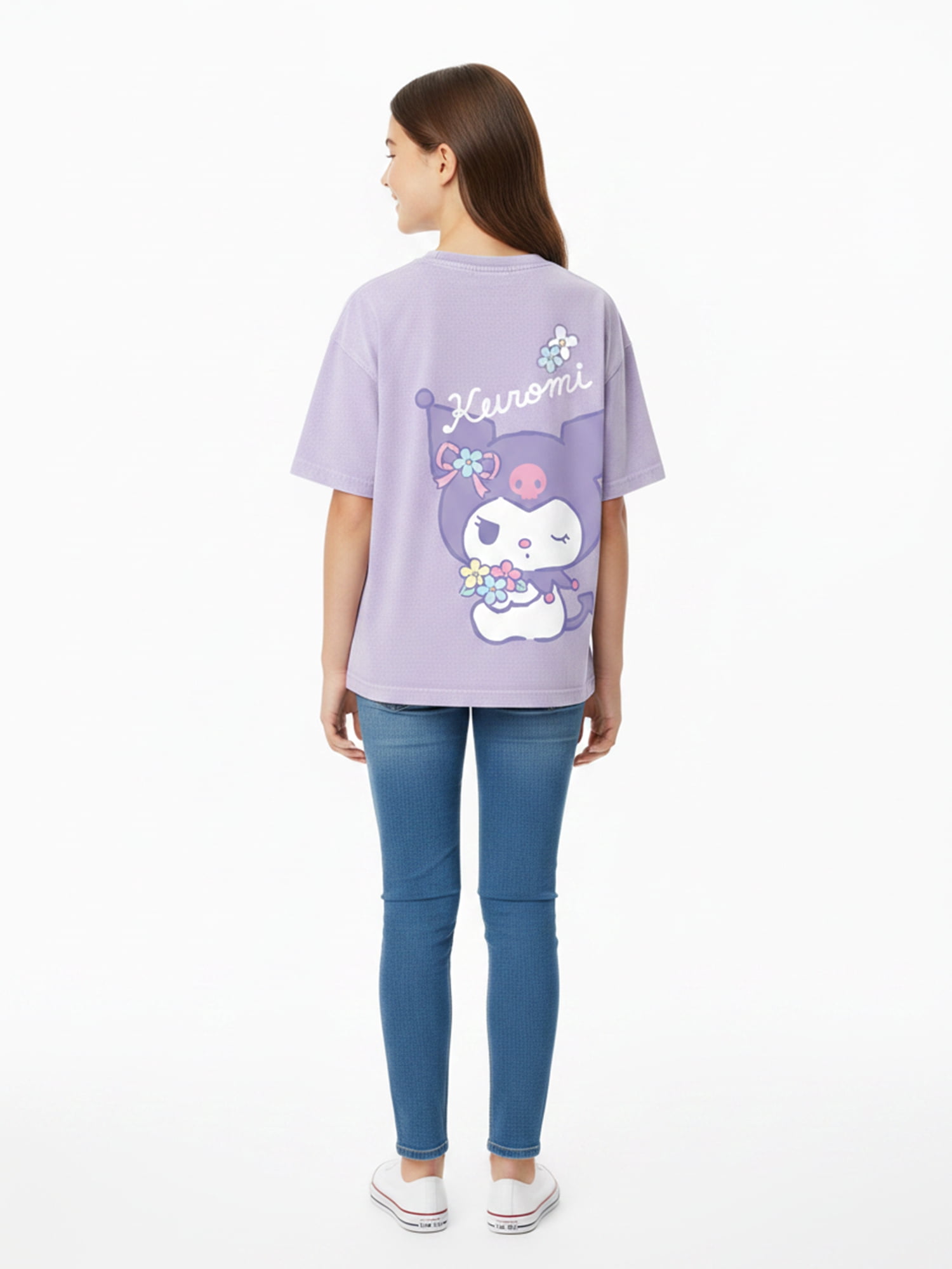 Sanrio Girls My Melody and Kuromi Mineral Wash Graphic T-Shirt, Sizes 4-16