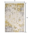 thumbnail image 2 of 3â€™ x 5â€™ Gold and Gray Abstract Area Rug, 2 of 7