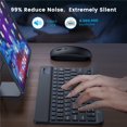 thumbnail image 4 of MesaSe Wireless Keyboard and Mouse Combo  Chargeable Up to 30 Days  2.4 GHz  Compact Mouse  with Shortcut Keys  Compatible with IOS  Android  TV  Windows  Laptop  PC  Green, 4 of 15