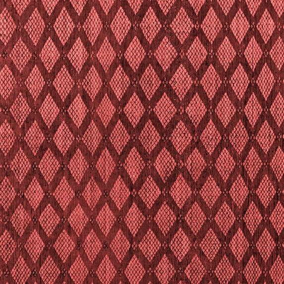 Ahgly Company Indoor Square Abstract Red Modern Area Rugs, 8' Square