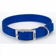 Coastal Pet Double-Ply Nylon Dog Collar 1" X 22" Size Medium Blue With Buckle