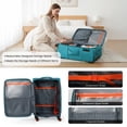 thumbnail image 4 of New York Xpress 22" Softside Carry-on Luggage, Expandable Suitcase with Spinner Wheels, TSA-Approved, Sky Blue , WD8818, 4 of 10