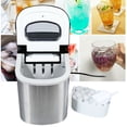thumbnail image 2 of Ice Maker, Ice Cube Maker Portable Commercial Household Cube Countertop Stainless Steel, 2 of 8