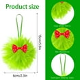 thumbnail image 2 of Summercome Green Furry Christmas Ball Ornaments 2.36 Inch Furry Elf Ornaments Xmas Hanging Decorations Lime Green Soft Faux Fur Pom Pom Ball Decor for Christmas Tree Party Supplies, 2 of 9