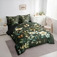 thumbnail image 3 of Castle Fairy Floral Butterfly Bedding Comforter Set 7-Piece for Boys Girls,Chic Vintage Flowers King Bedding Sets,Botanical Plants Ultra Soft Bed Sheets,Super Cozy Room Decor,Reversible, 3 of 8