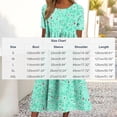 thumbnail image 4 of TaTaai Women's Summer Floral Short Sleeve Dress with Round Neckline and Breathable Relaxed Fit Gift, 4 of 7