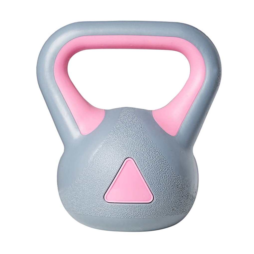 unbranded 1Pc 2KG Kettle-bell Gym Dedicated Fixed Kettlebells Women's Fitness Training Arm Muscle Kettlebells Exercise Fitness (Gray Pink)