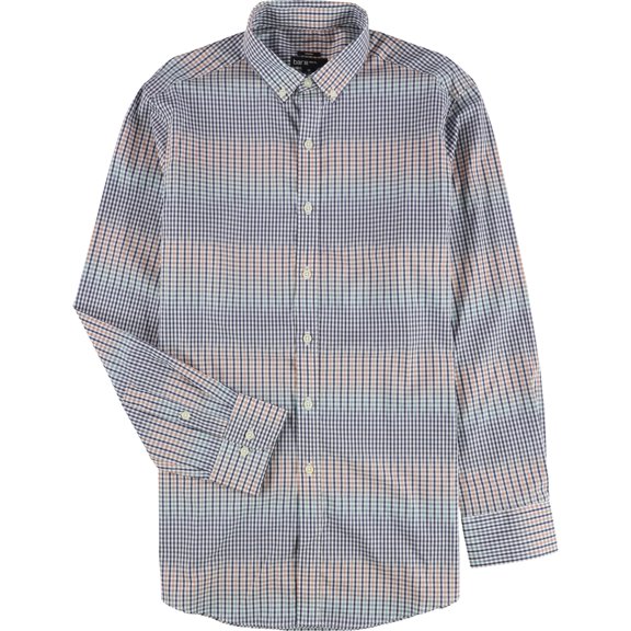bar III Mens Stretch Button Down Dress Shirt, Blue, 15.5" Neck 32"-33" Sleeve